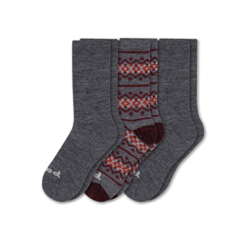 3 Pack - Men's Crew Pacas Socks