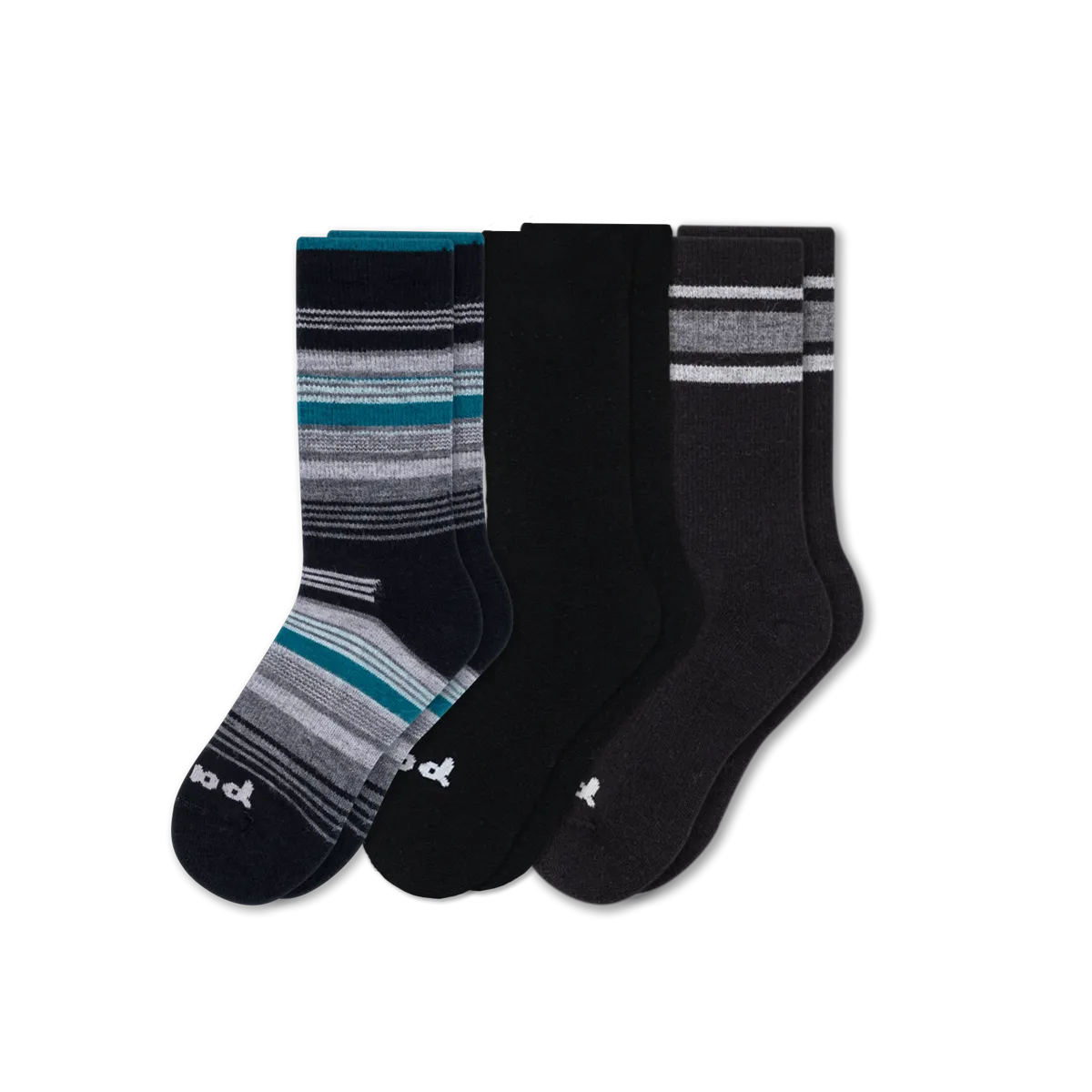 3 Pack - Men's Crew Pacas Socks