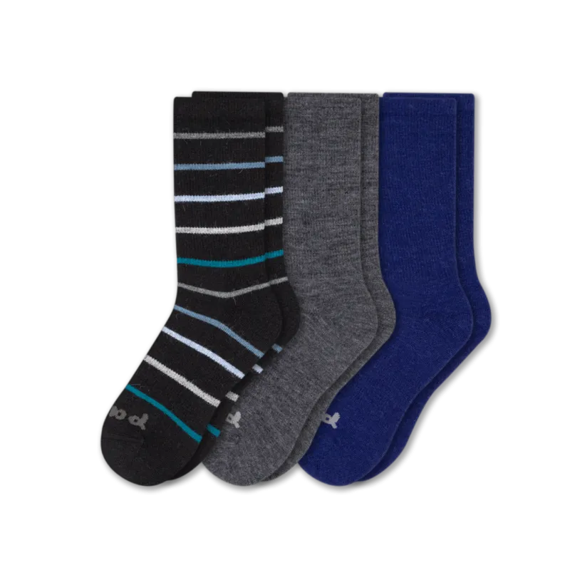 3 Pack - Men's Crew Pacas Socks
