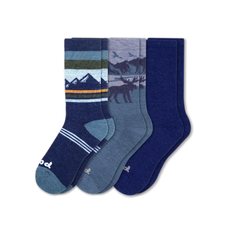 3 Pack - Men's Crew Pacas Socks