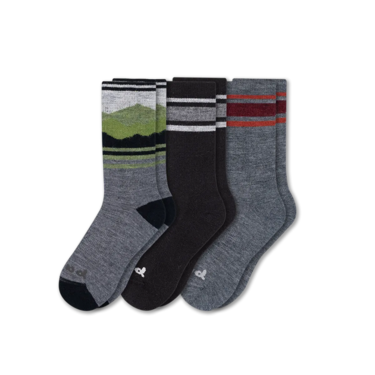 3 Pack - Men's Crew Pacas Socks