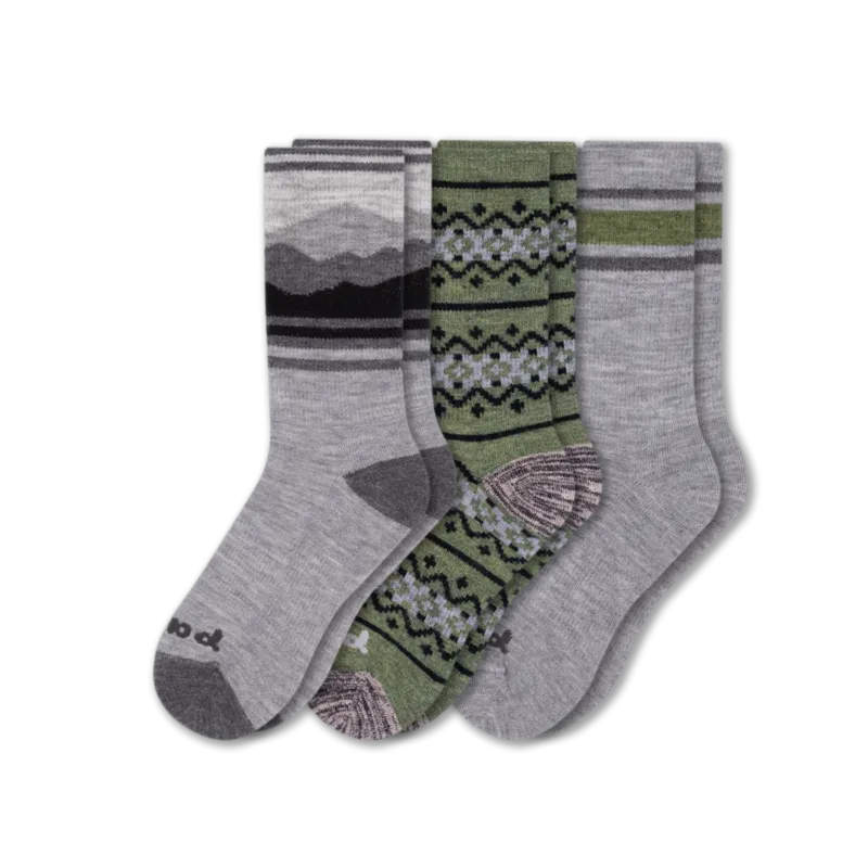 3 Pack - Men's Crew Pacas Socks