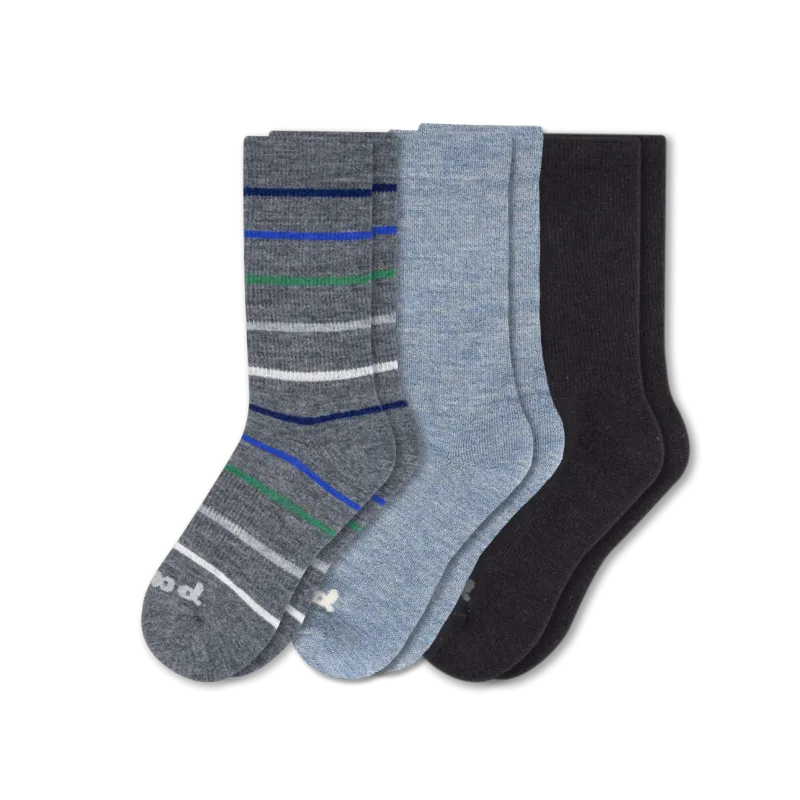 3 Pack - Men's Crew Pacas Socks