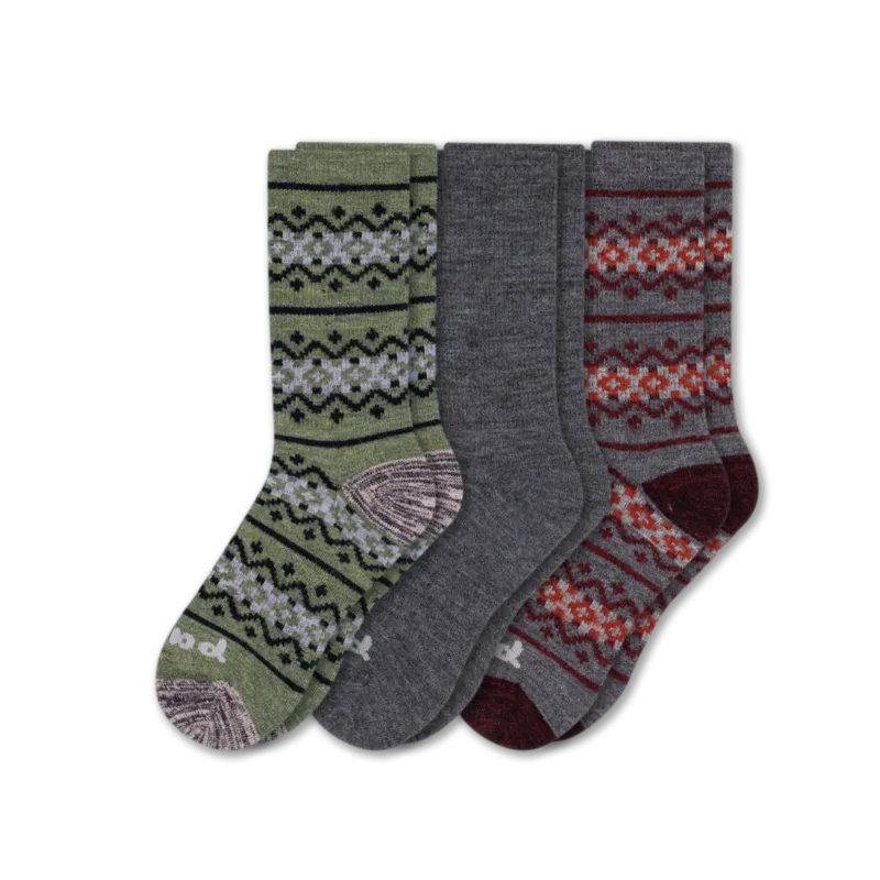 3 Pack - Men's Crew Pacas Socks