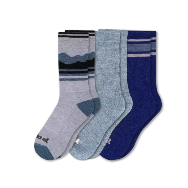 3 Pack - Men's Crew Pacas Socks