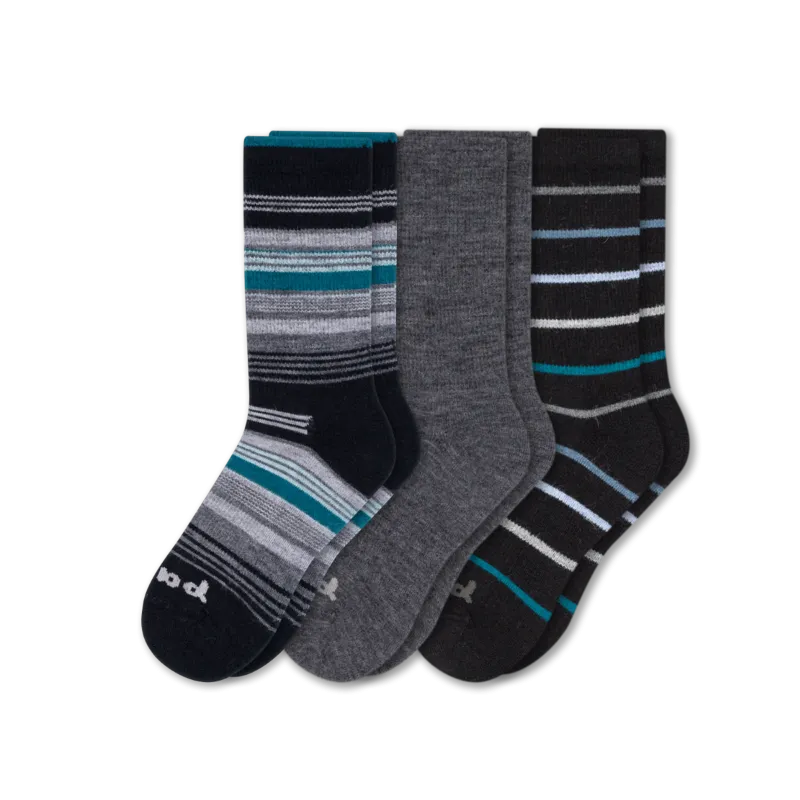 3 Pack - Men's Crew Pacas Socks