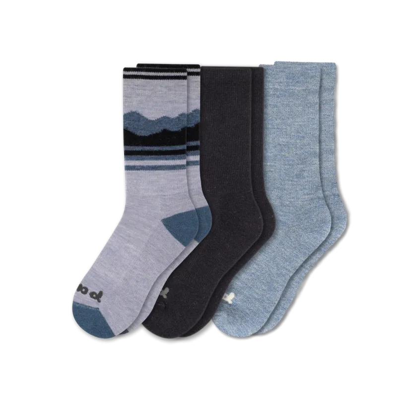 3 Pack - Men's Crew Pacas Socks