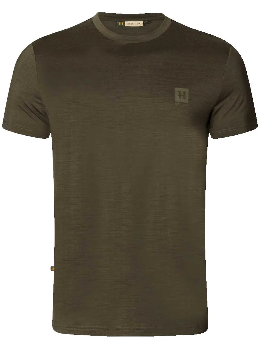 30% OFF HARKILA Base All Season Short Sleeve T-Shirt - Mens - Willow Green