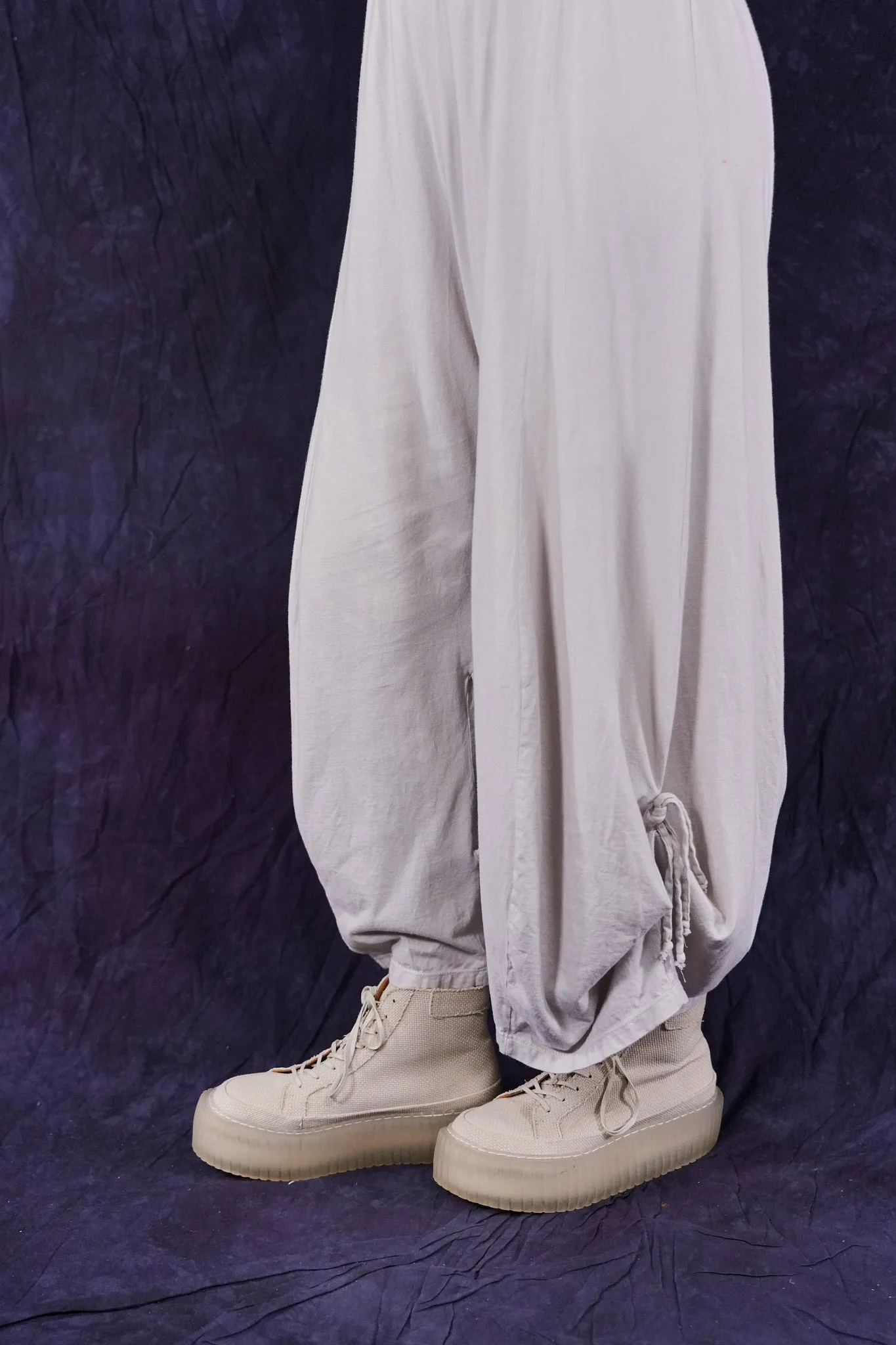 3142-2 Crop Billow Pant Pearl Smoke