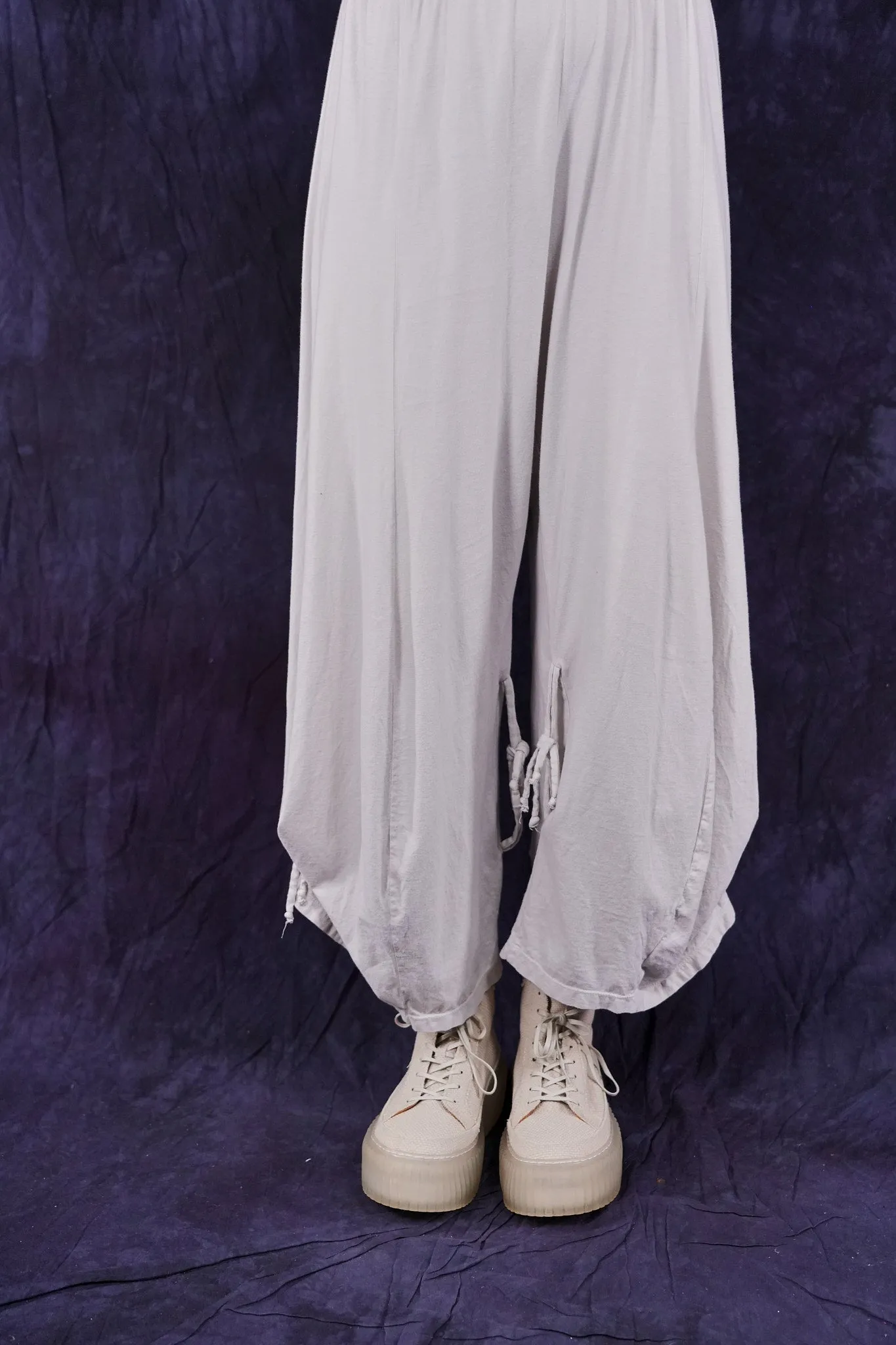 3142-2 Crop Billow Pant Pearl Smoke