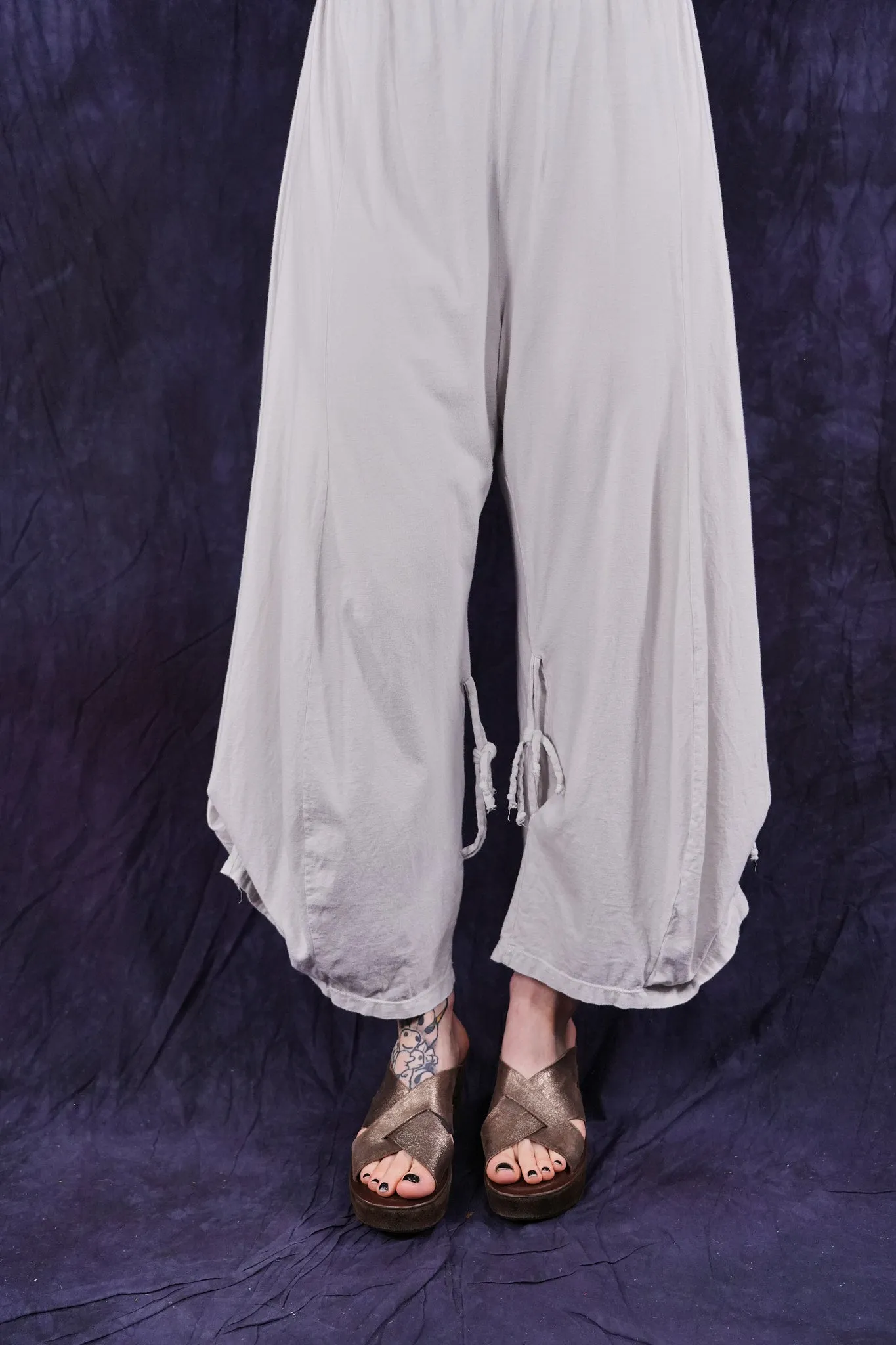 3142-2 Crop Billow Pant Pearl Smoke