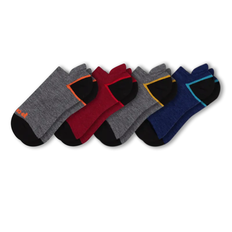 4 Pack - Men's Low Cut Pacas Socks