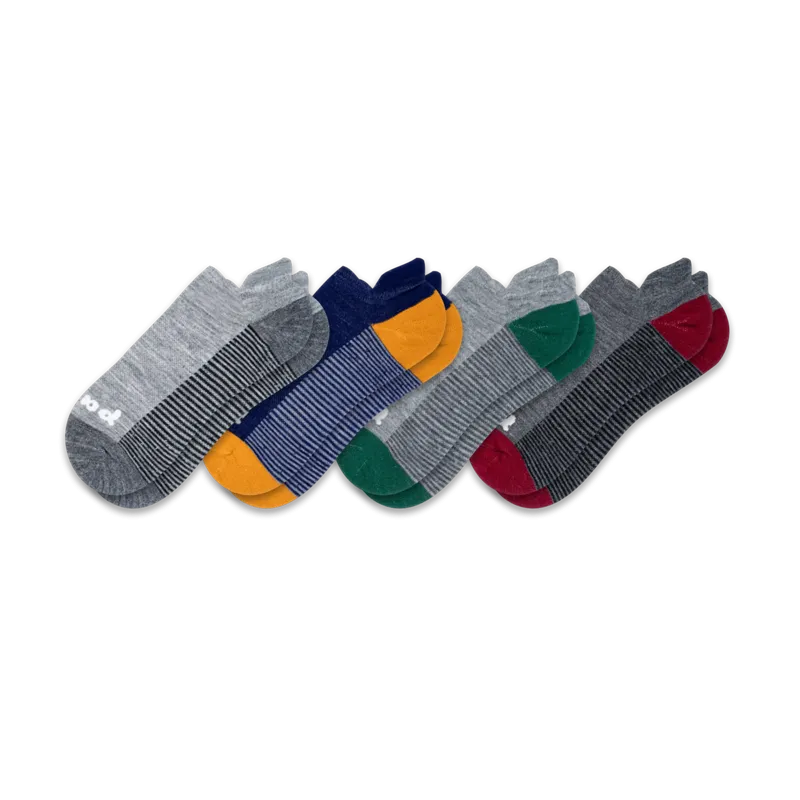 4 Pack - Men's Low Cut Pacas Socks