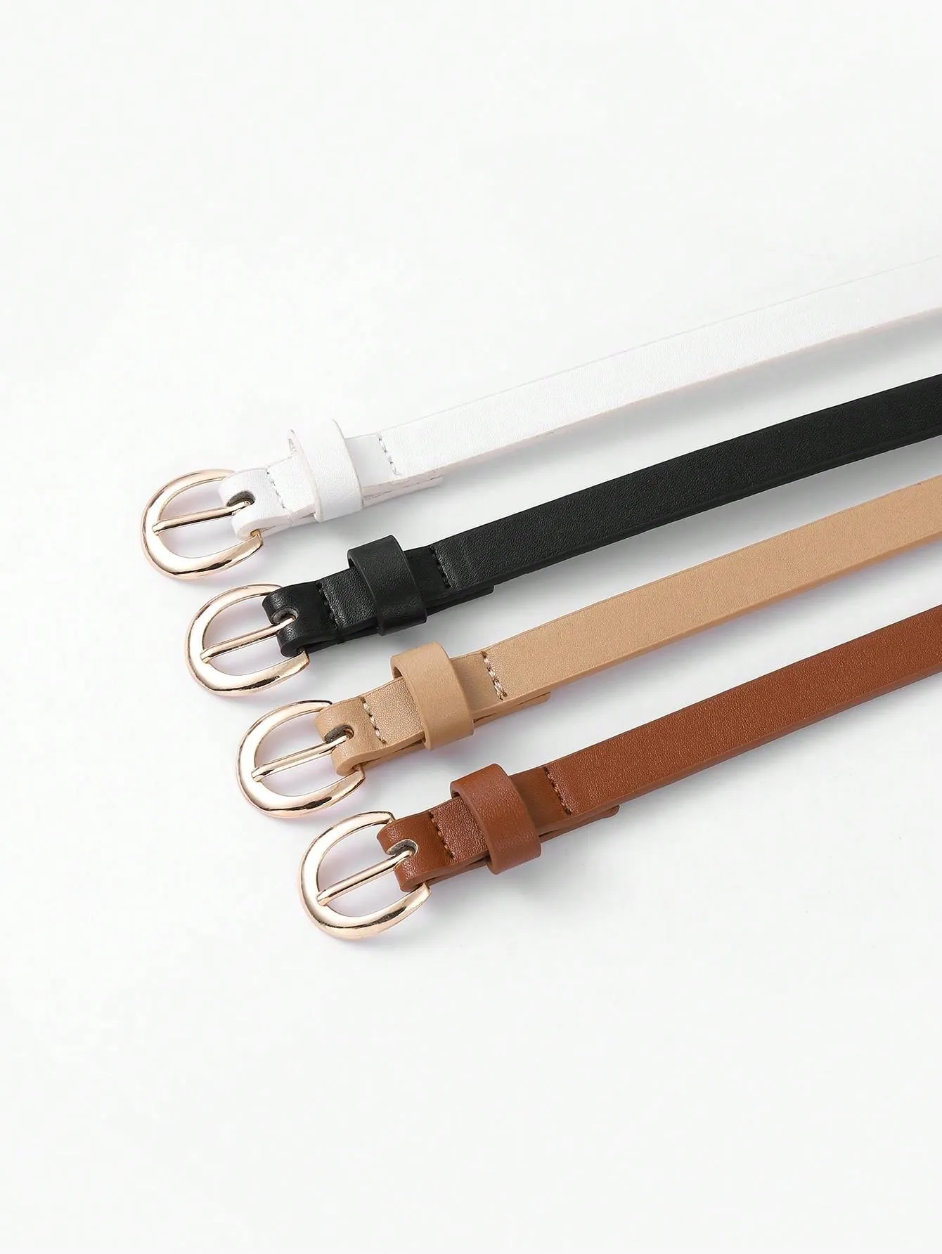 4pcs Metal Buckle Belt