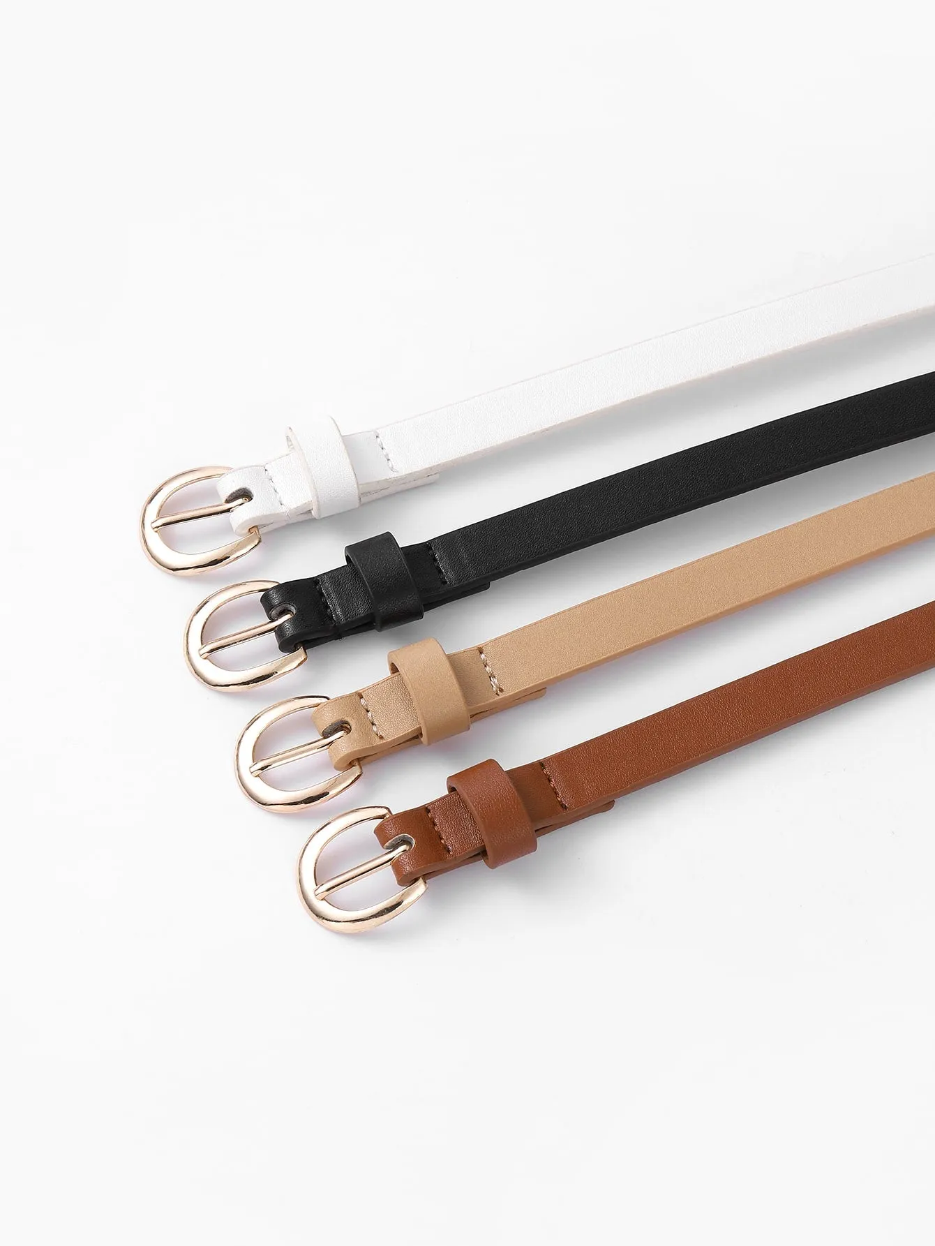 4pcs Metal Buckle Belt