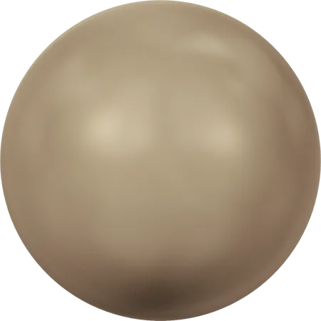 5817 Cabochon Pearls (Half-Drilled), Crystal Bronze Pearl (001 295)