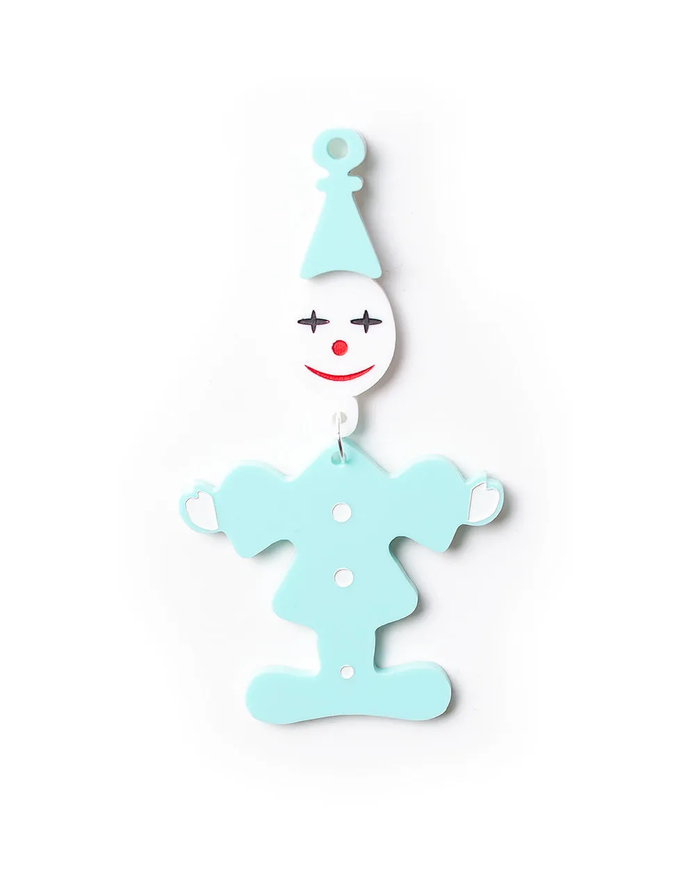 80's Retro Clown Brooch - Mint