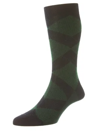 Abdale Argyle Diamond Rib Socks