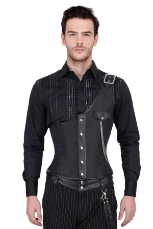 Abraxas Custom Made Brocade Gothic Men's Corset