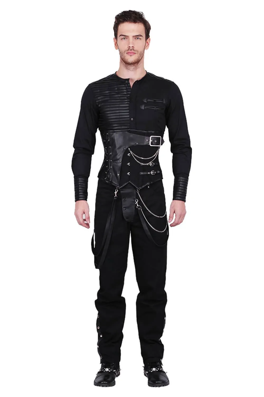 Acanthus Gothic Cotton Men's Corset