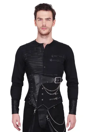 Acanthus Gothic Cotton Men's Corset