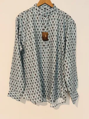 AJAY ARVINDBHAI KHATRI Mens Blue Shirt Sz 46 Indian