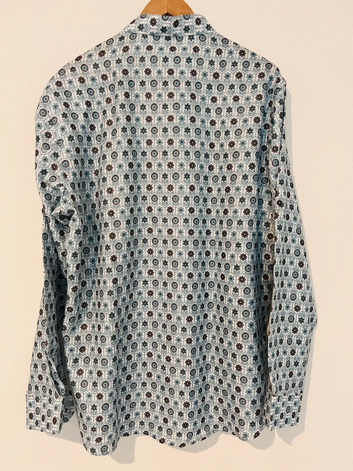 AJAY ARVINDBHAI KHATRI Mens Blue Shirt Sz 46 Indian