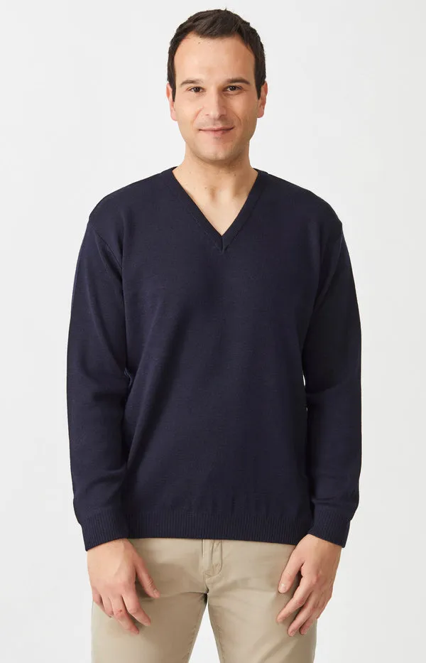 Aklanda Men's Merino V Neck Sweater - 5 Colours