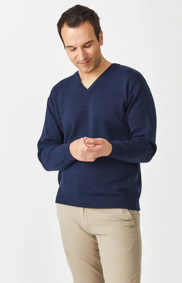 Aklanda Men's Merino V Neck Sweater - 5 Colours