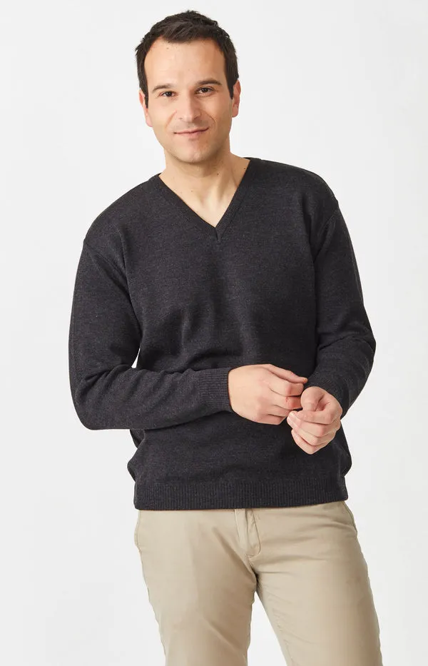 Aklanda Men's Merino V Neck Sweater - 5 Colours