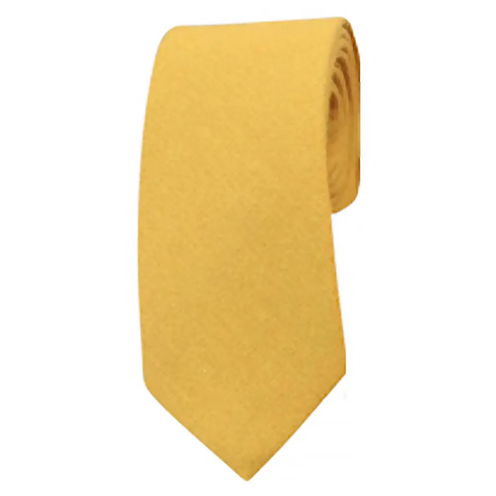 Alfie Mustard Yellow Cotton Tie