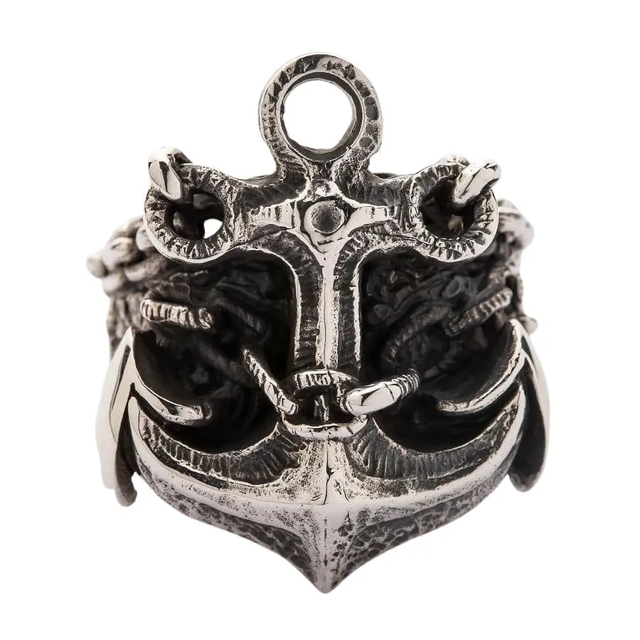 Anchor Sterling Silver Men's Ring