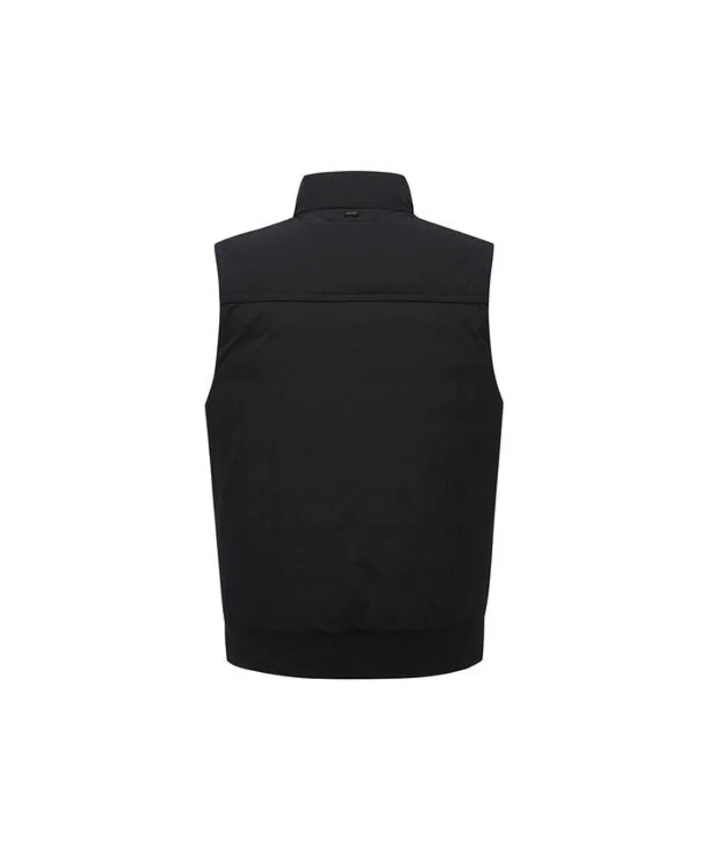ANEW Golf Men Diagonal Incision Point Down Vest - Black