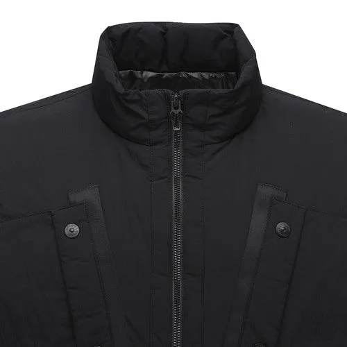 ANEW Golf Men Diagonal Incision Point Down Vest - Black