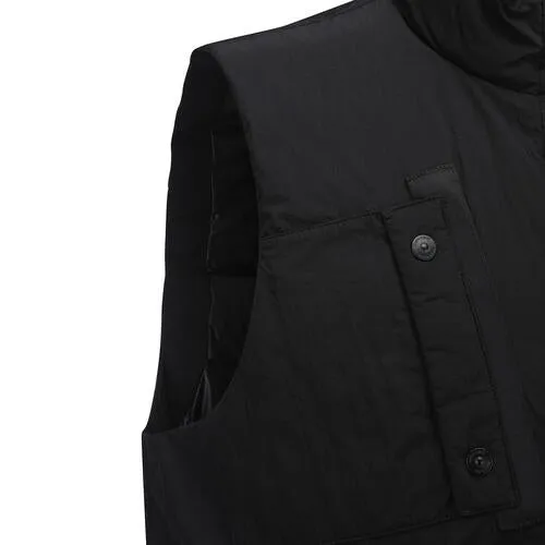 ANEW Golf Men Diagonal Incision Point Down Vest - Black