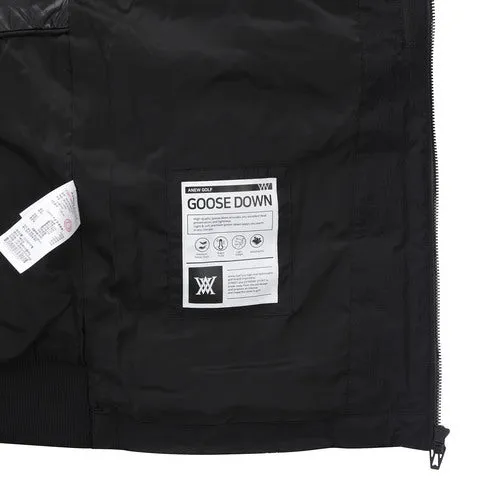ANEW Golf Men Diagonal Incision Point Down Vest - Black