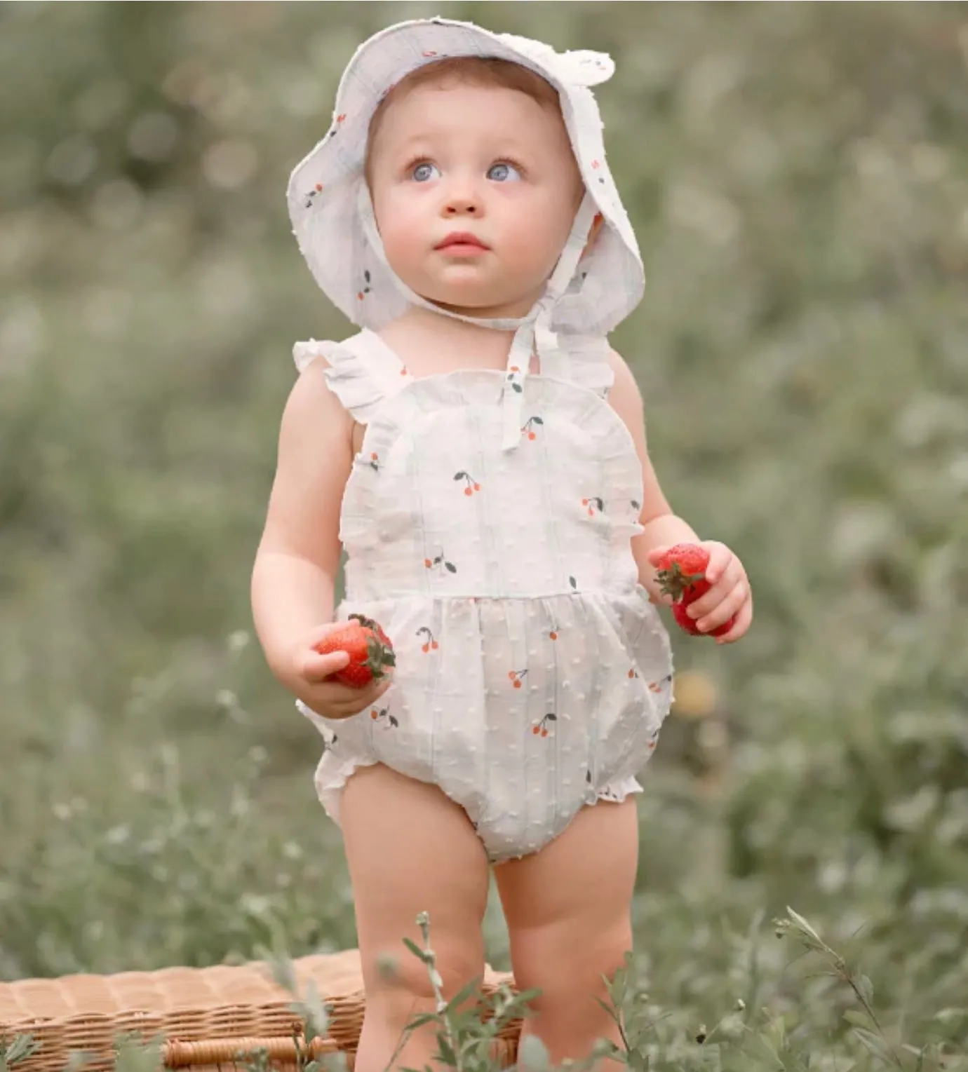 Aqua Swiss Dot Sunhat