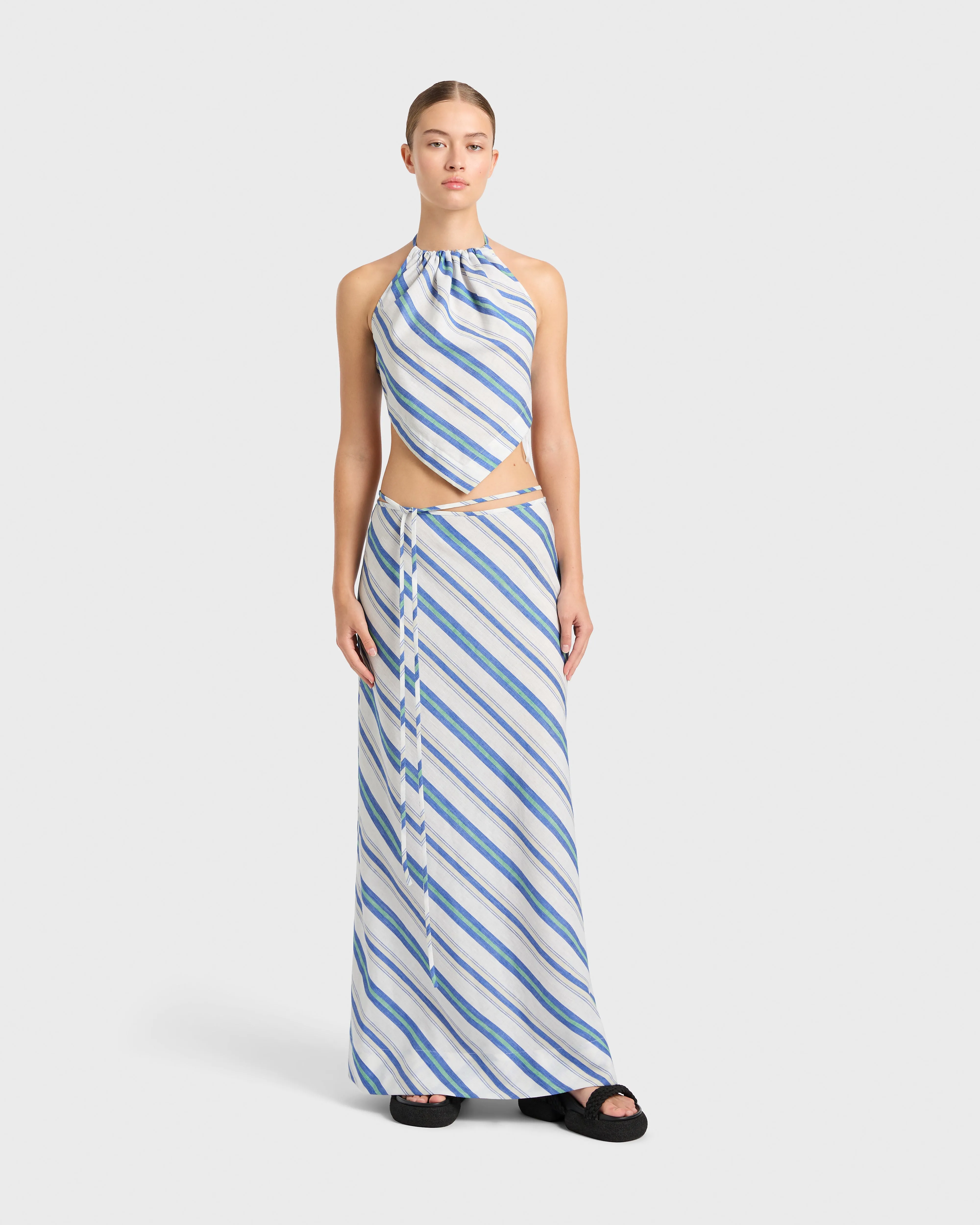 Arezzo Bias Skirt - Lapis