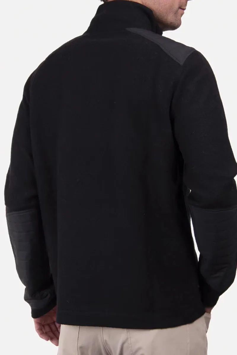 Aspen Black Midlayer Half-Zip Sweater