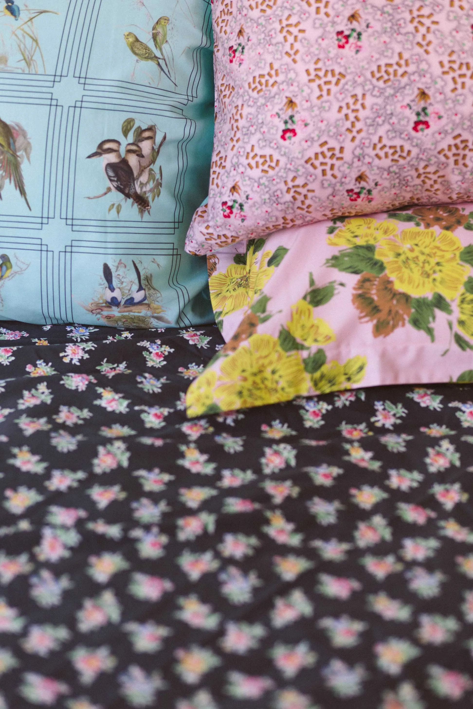 Australian Birds pillowcase set *organic cotton