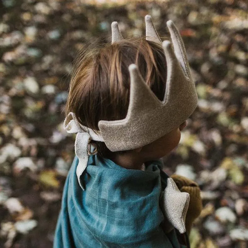 Avery Row Gold Sparkle Knitted Crown