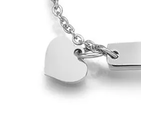 Baby and Children's Heart Charms:  Surgical Steel, Highly Polished, Flat Heart Charms with Jump Ring