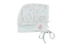 Baby Girl's Pink Bunnies Bonnet