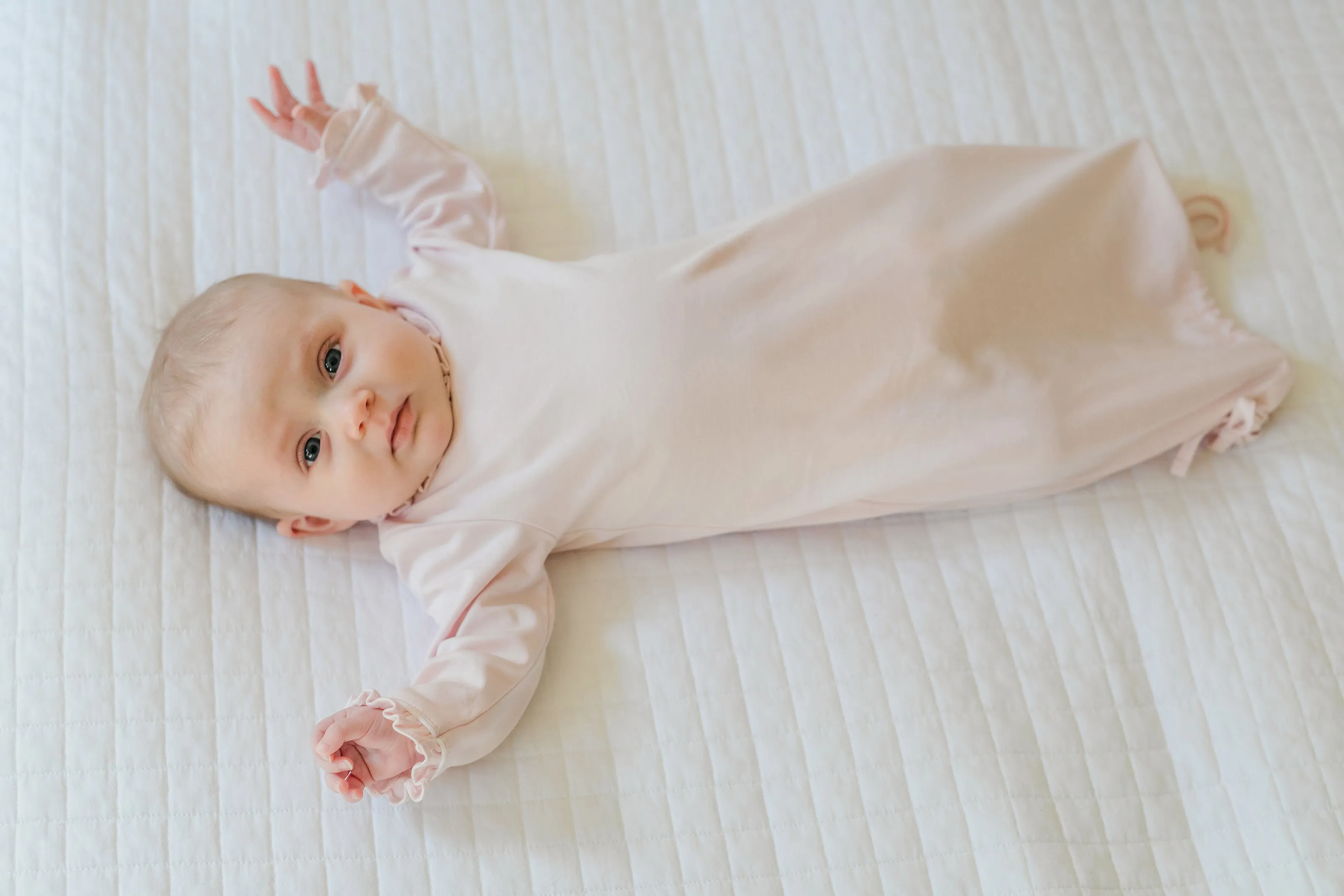 Baby Shop: Georgia Pima Cotton Daygown with Monogram  - Light Pink