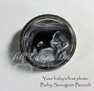 Baby Sonogram Brooch