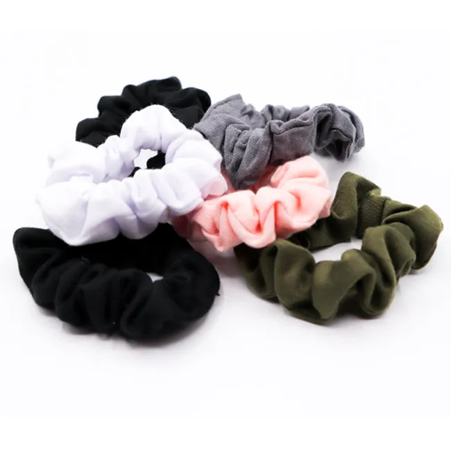 Bellebasics Mini Interlock Scrunchie Set - Pink Olive