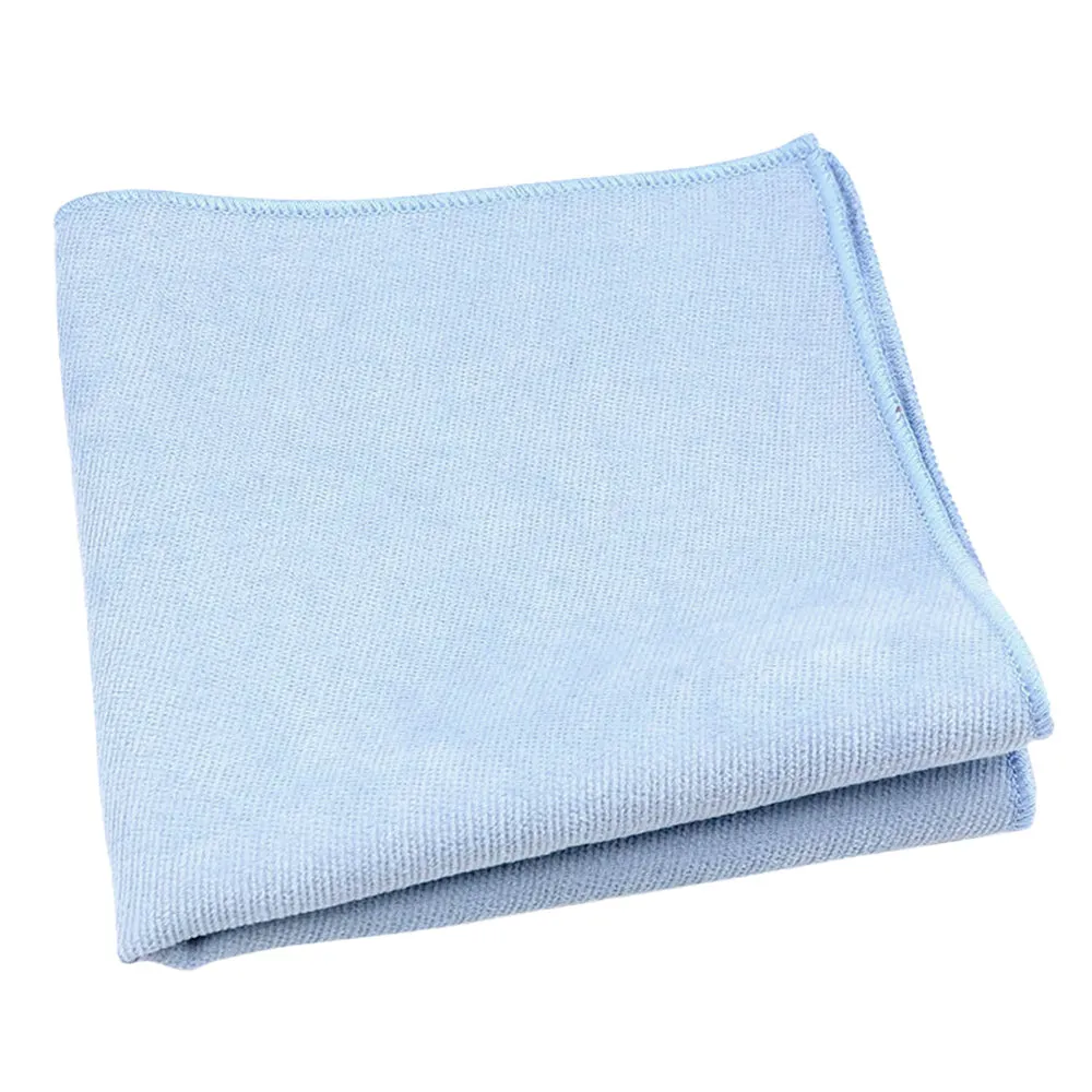 Benedict Soft Blue Cotton Blend Bow Tie and Pocket Square Set