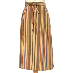 Bistro Apron | Earth tone Stripes