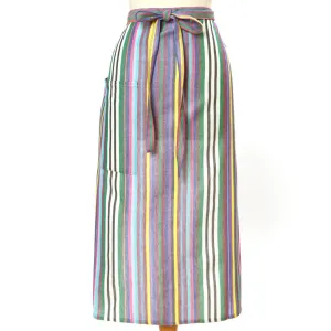 Bistro Apron | Soft Multi Stripes