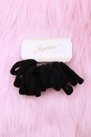 BLACK HAIR TIES
